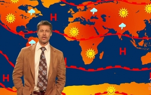 Brad Pitt Returns as Sarcastic 'The Jim Jefferies Show' Weatherman