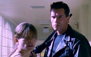 Arnold Schwarzenegger Sports Scars in New 'Terminator' Set Photo With Linda Hamilton