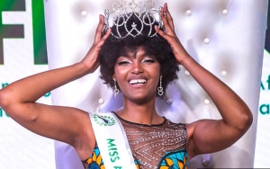 Video: Newly-Crowned Miss Africa 2018's Hair Set Ablaze Onstage