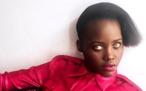 Lupita Nyong'o Spooks Fans With Gold Contact Lenses During TV Interview
