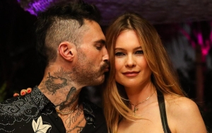 Adam Levine and Behati Prinsloo Smile in 1st Pics After Affair Allegations, Though She's Very Upset