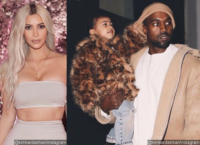 So Sweet! Kim Kardashian Shares Photos of Kanye West and Daughter North at March for Our Lives