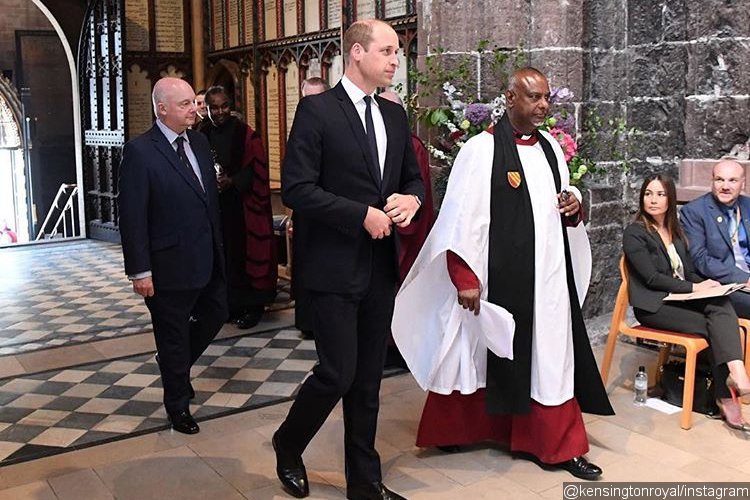 Prince William Pays Tribute to Manchester Bombing Victims at Memorial Service