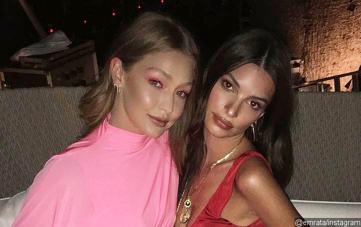 Gigi Hadid's and Emily Ratajkowski's Boobs Almost Spill Out of Tiny Bikinis During Holiday in Greece