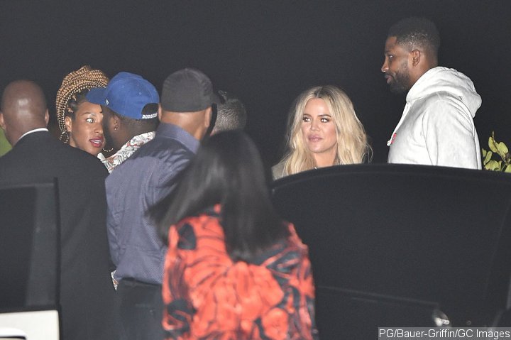 Khloe and Tristan's double date.