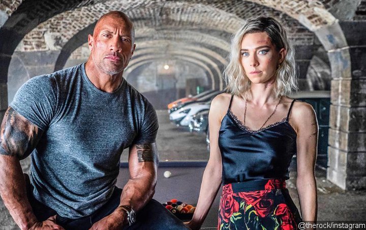 Bruised Dwayne Johnson Introduces Vanessa Kirby's Character in New 'Hobbs and Shaw' Picture