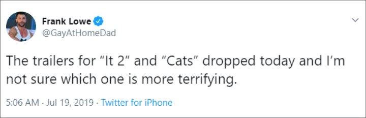 Twitter User Reacts to 'Cats' Trailer