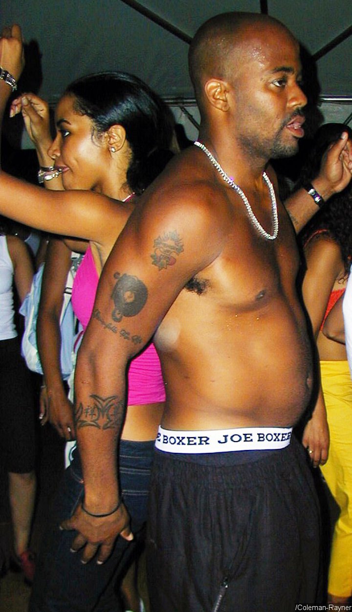 Aaliyah and Damon Dash at Fourth of July Party in 2000