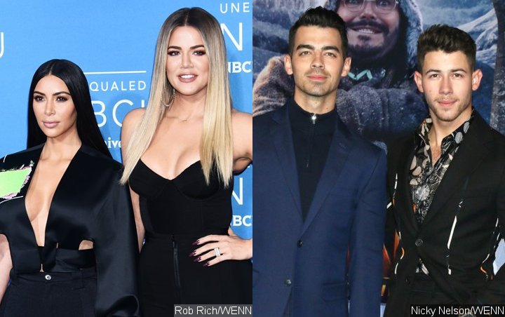 Kim Kardashian Shocked by Jonas Brothers' Epic Impersonation of Her Purse Fight With Khloe