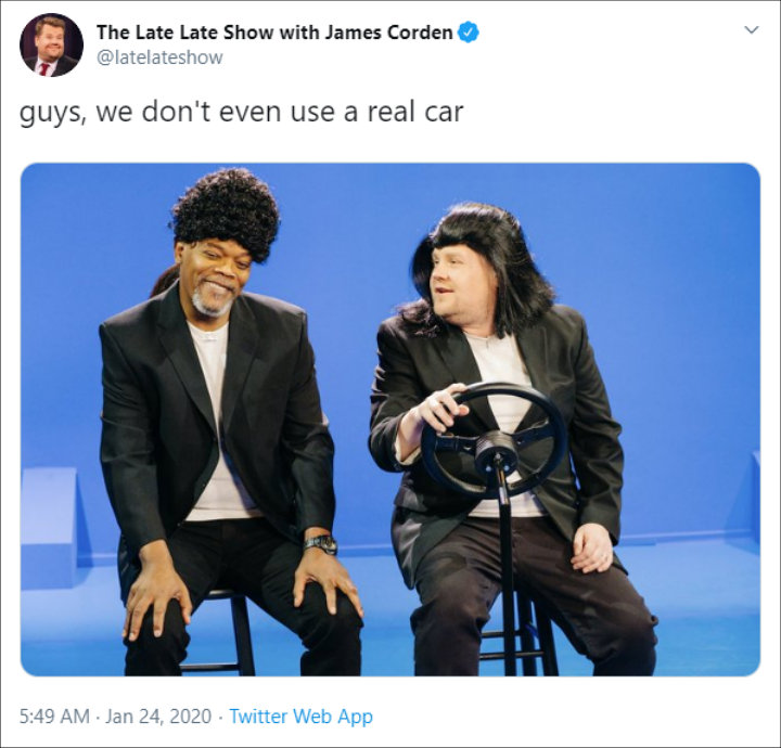 James Corden reacted to Carpool Karaoke rumors