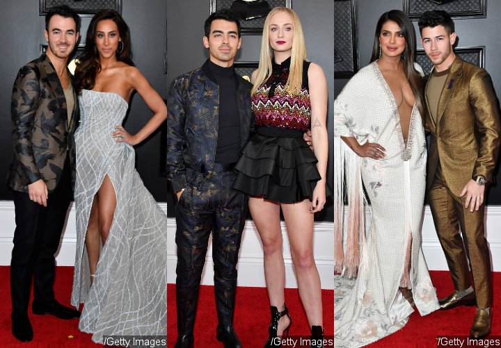 The Jonas Brothers and Wives at the 2020 Grammy Awards