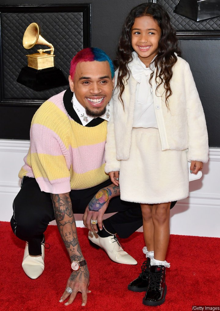Chris Brown and Royalty at the 2020 Grammy Awards