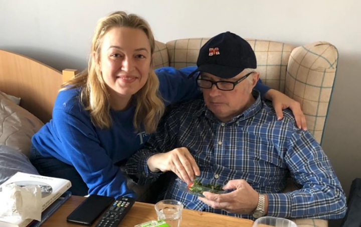 Underworld actress Sophia Myles says farewell to her father