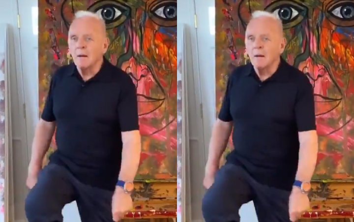 Anthony Hopkins Doing Drake's Toosie Slide Challenge