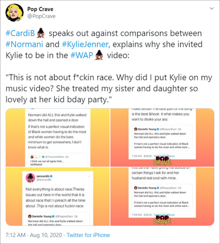 Cardi B Defends Kylie Jenner After 'WAP' Cameo
