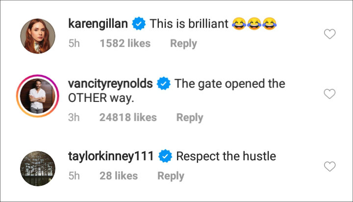 Comments of Dwayne 'The Rock' Johnson's IG Post