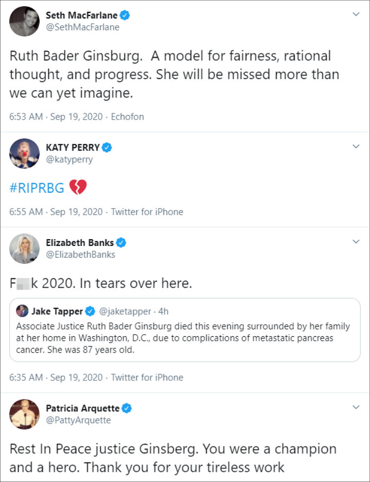 Twitter Tributes for Ruth Bader Ginsburg 02