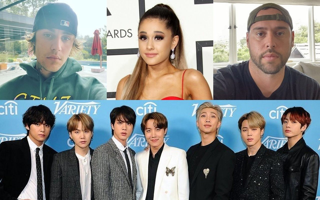 Justin Bieber and Ariana Grande Receive $10M Payout After Scooter Braun's Deal With BTS' Agency