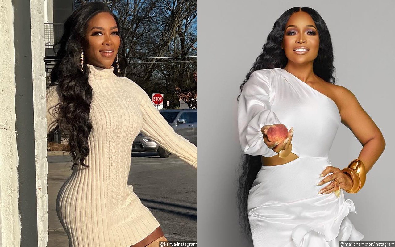 Kenya Moore Brags About Being an 'Icon' When Dissing 'Ex-Con' Marlo Hampton