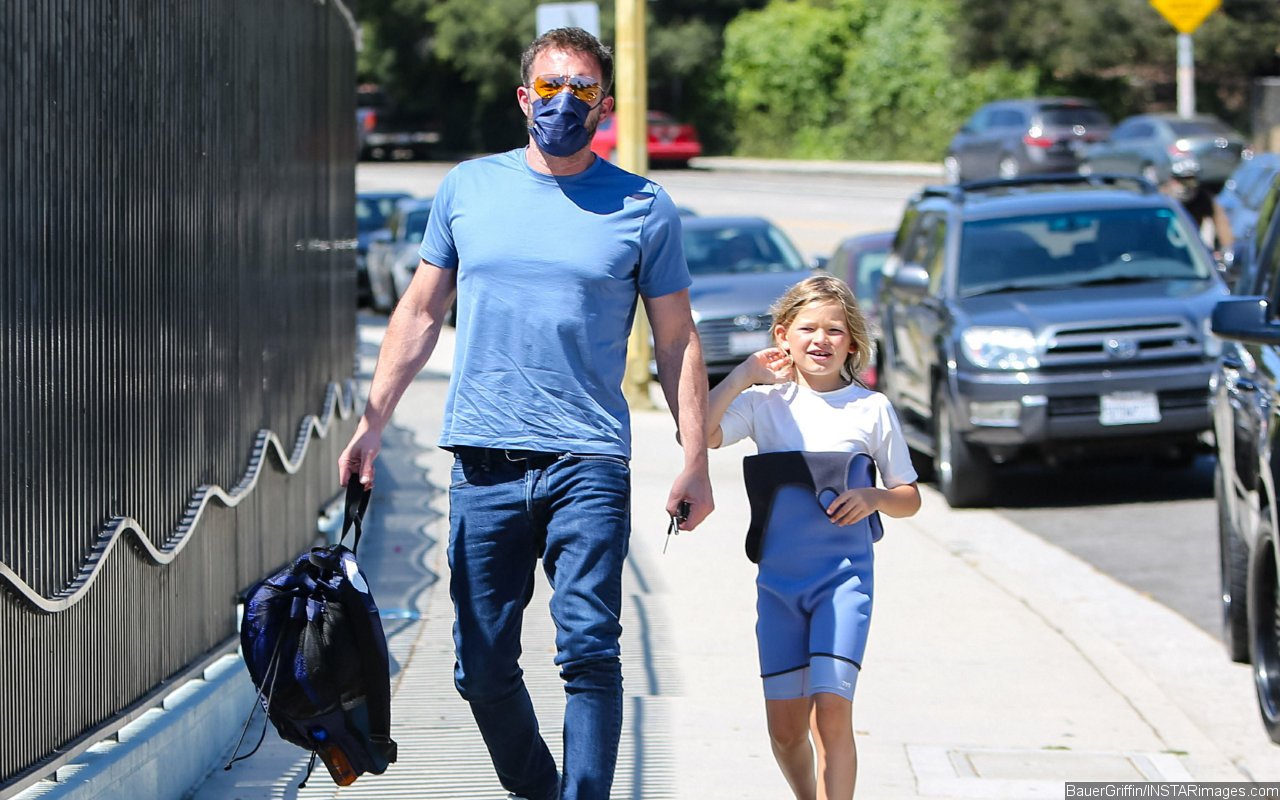 Ben Affleck Looks Tense After 10-Year-Old Son Bumps Into a BMW With a Lamborghini