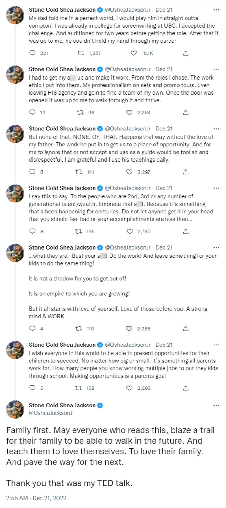 O'Shea Jackson Jr.'s Tweets