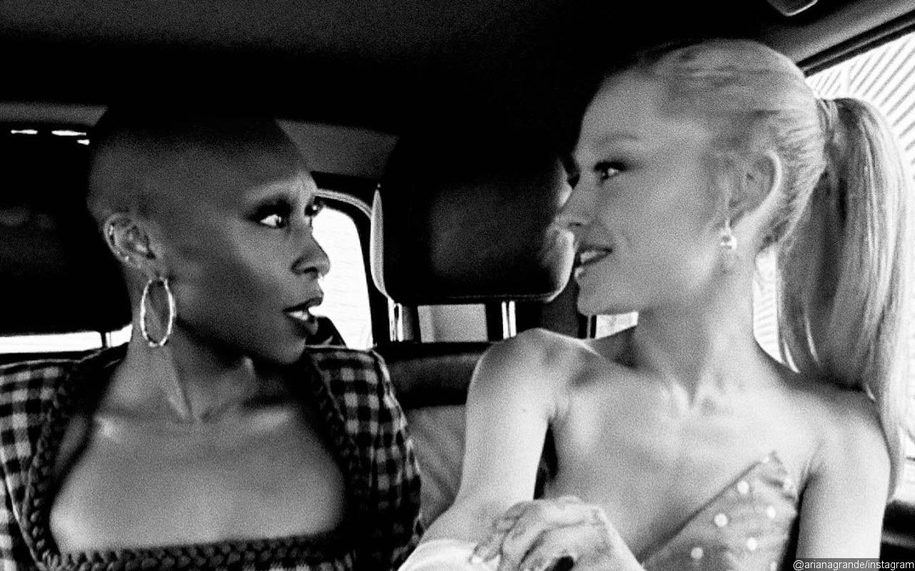 Ariana Grande Treats Fans to Behind-the-Scenes Looks From 'Wicked' Set With Cynthia Erivo