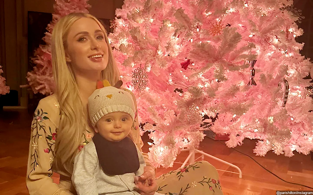 Paris Hilton Celebrates 'Pink Christmas' After Announcing Second Child