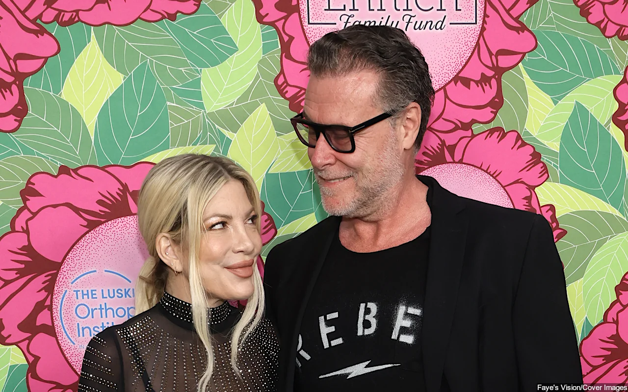 Tori Spelling Spotted Hugging Dean McDermott's GF Lily Calo at Party