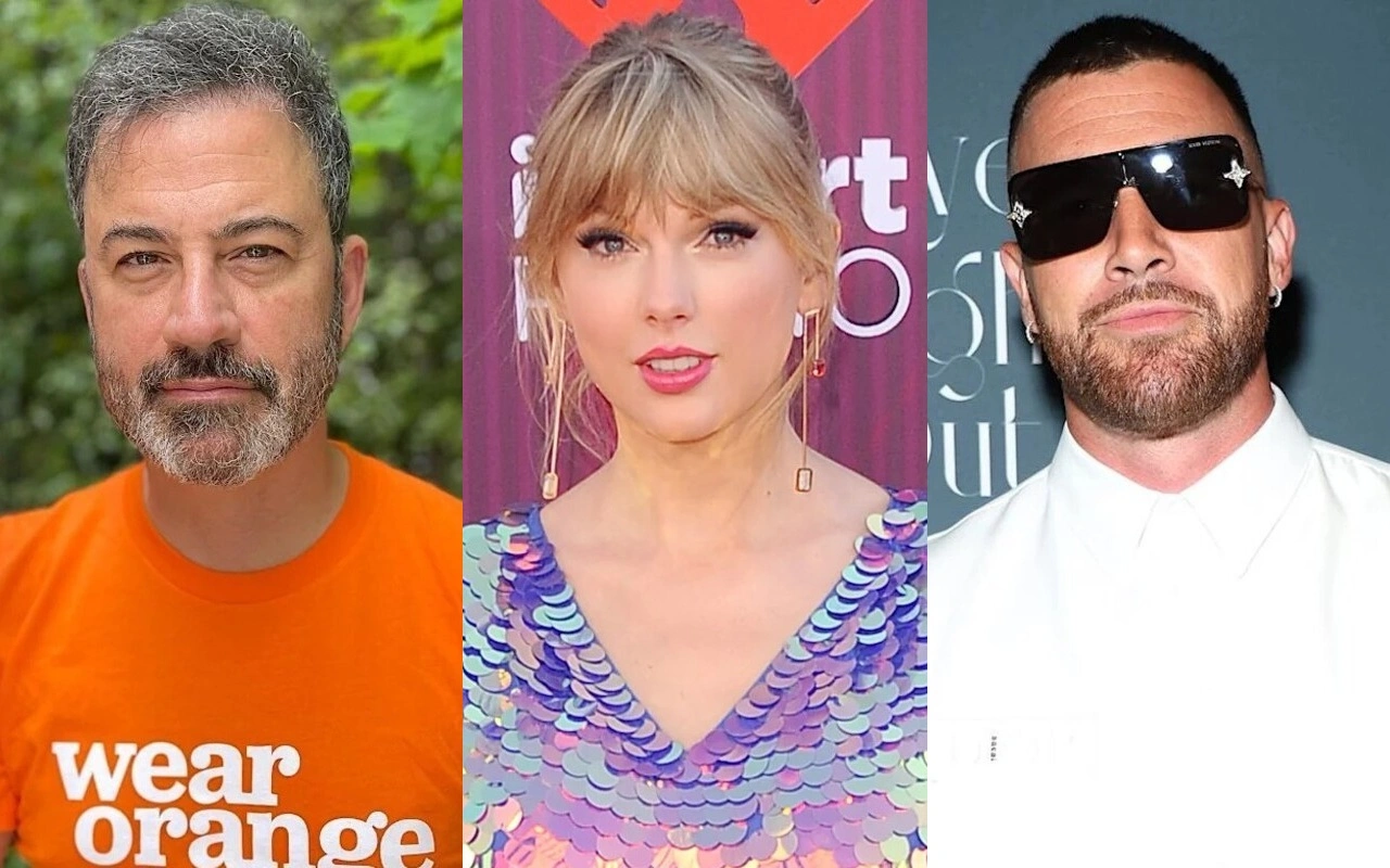 Jimmy Kimmel Confirms Taylor Swift and Travis Kelce Joke Is 'Not Off Limits' at Oscars 2024