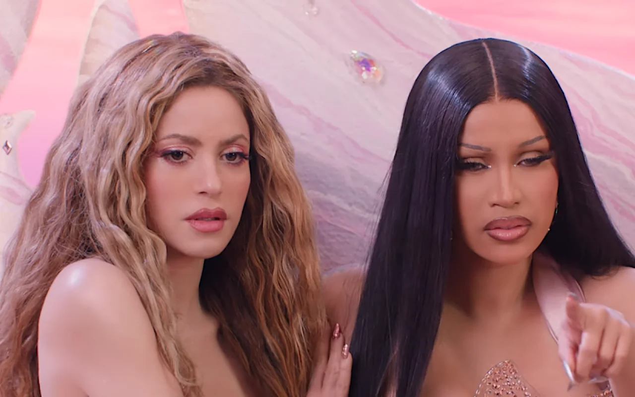 Shakira Dances in Racy Outfit in 'Punteria' Music Video Featuring Cardi B