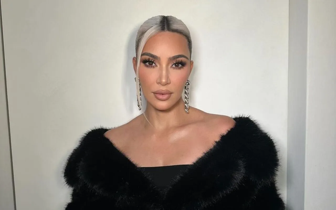 Kim Kardashian Steps Out With Ice Blond Hair at Fundraiser Ahead of Met Gala 2024