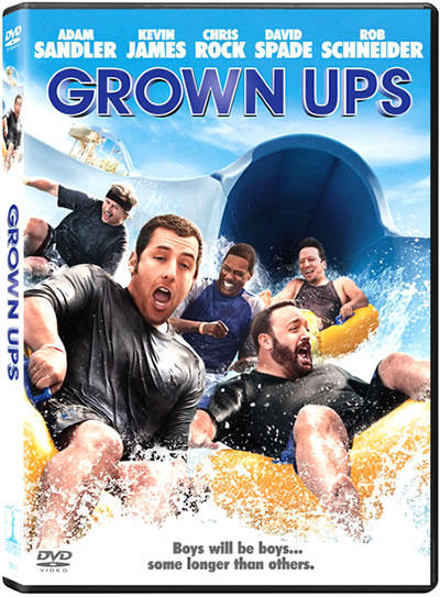 "Grown Ups" available in DVD and Blu-Ray on November 9th, 2010.