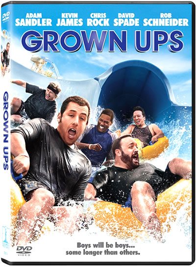"Grown Ups" available in DVD and Blu-Ray on November 9th, 2010. "Grown Ups" available in DVD and Blu-Ray on November 9th, 2010.