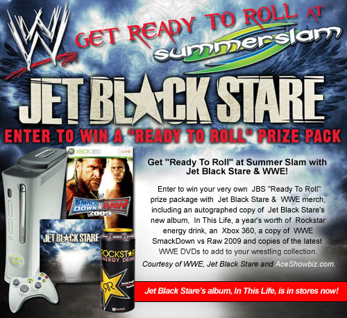 Get "Ready To Roll" at Summer Slam with Jet Black Stare & WWE!