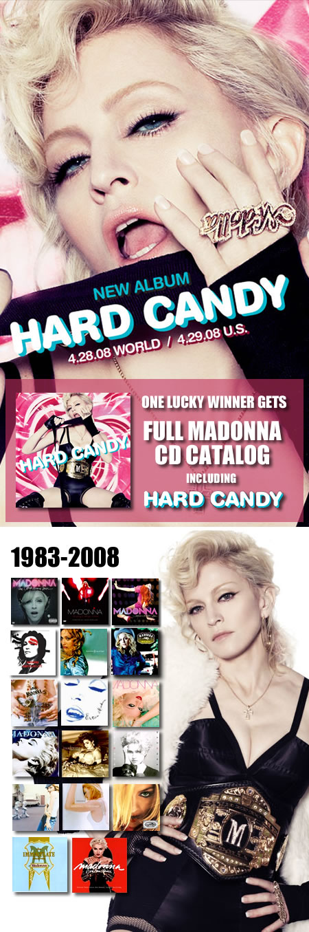 Win Full Madonna CD Catalog Including Hard Candy!