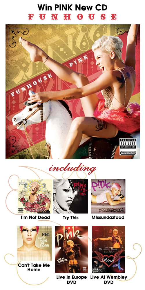 Win Pink's New Album 'Funhouse' and Her CD/DVD Collection!