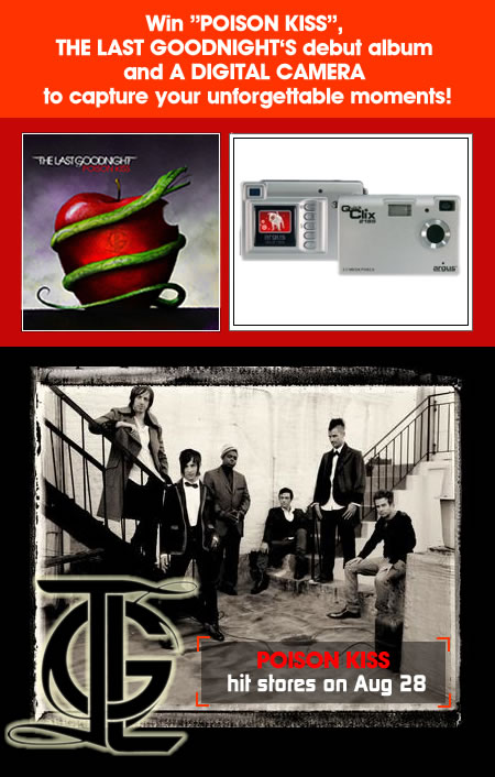 Win Digital Camera and Poison Kiss CD from The Last Goodnight!