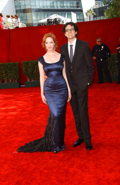 Christina Hendricks, Geoffrey Arend<br>The 61st Annual Primetime Emmy Awards - Arrivals