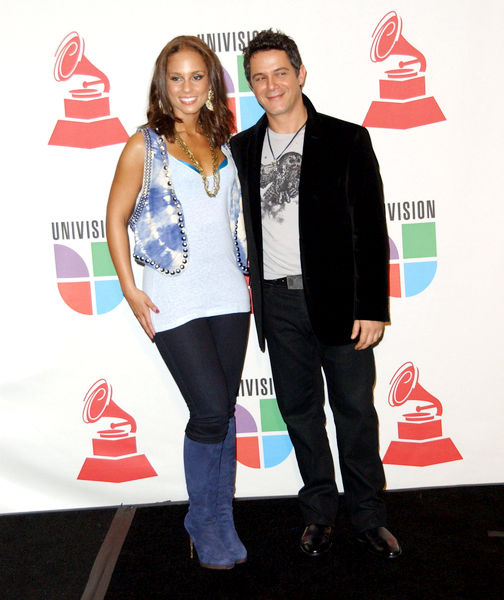 Alicia Keys, Alejandro Sanz<br>The 10th Annual Latin GRAMMY Awards - Press Room