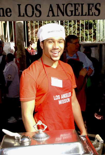 Corbin Bleu<br>2009 Christmas Eve at The Los Angeles Mission