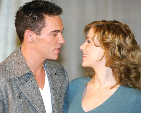 Scarlett Johansson, Jonathan Rhys-Meyers<br>Match Point Photo Call at the Hotel Hassler in Italy