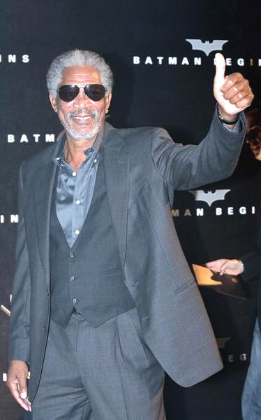 Morgan Freeman<br>Batman Begins Italian Premiere at the Cinema Moderno