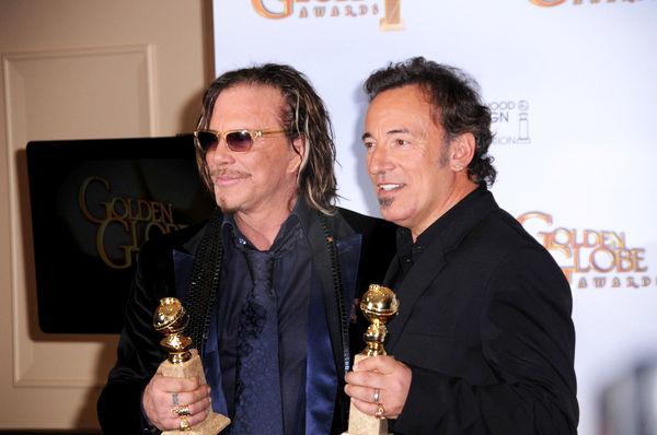 Mickey Rourke, Bruce Springsteen<br>66th Annual Golden Globes - Press Room