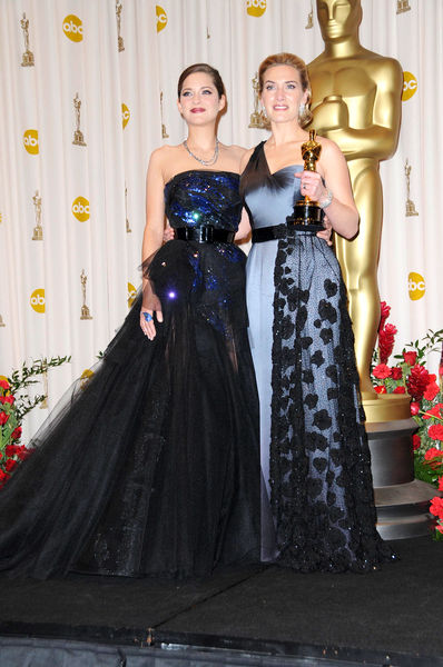 Marion Cotillard, Kate Winslet<br>81st Annual Academy Awards - Press Room