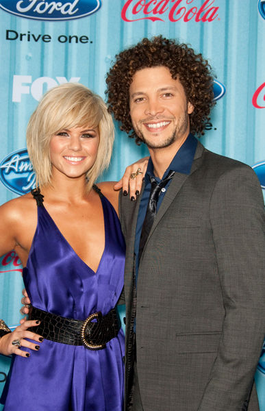 Justin Guarini, Kimberly Caldwell<br>American Idol Top 13 Party - Arrivals