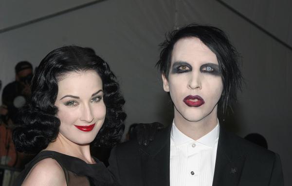 Marilyn Manson, Dita Von Tees<br>AngloMania Costume Institute Gala at The Metropolitan Museum of Art - Arrivals