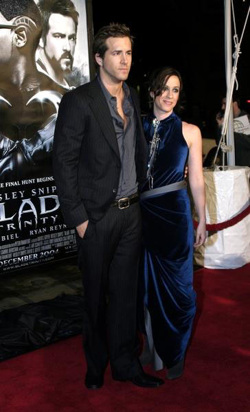 Alanis Morissette, Ryan Reynolds<br>Blade Trinity Los Angeles Premiere - Red Carpet