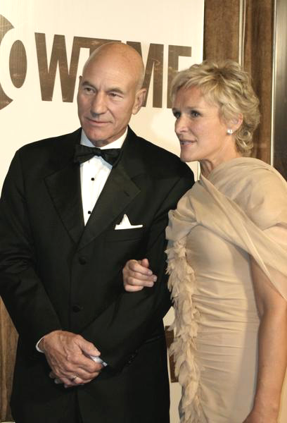 Patrick Stewart, Glenn Close<br>56th Annual Primetime Emmy Awards - Showtime After Party