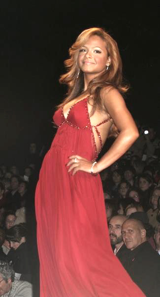 Christina Milian<br>Olympus Fashion Week Fall 2006 - Heart Truth Red Dress Collection Show