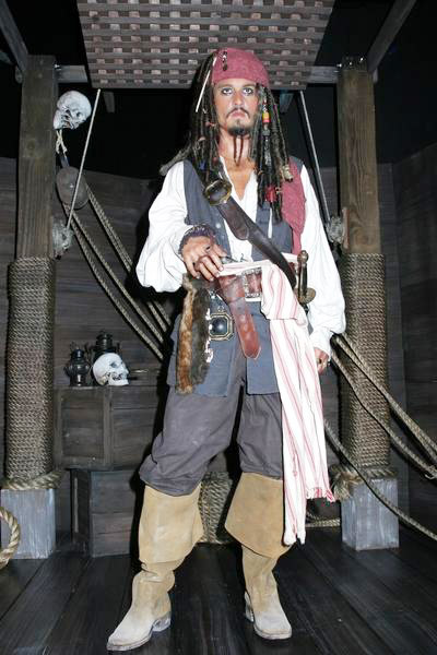 johnny depp pirates of caribbean. Johnny Depp Wax Figure of
